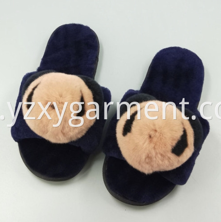 Cute panda pattern cotton slippers